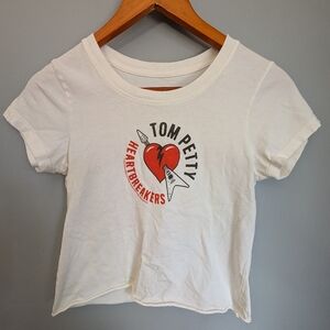 Tom Petty Heartbreakers White Graphic Tee